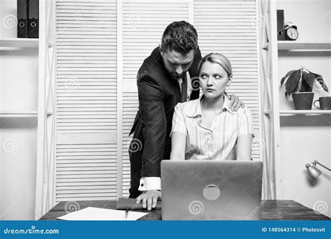 Banned Relations At Work Woman Office Manager Suffer Sexual Assault And Harassment Harassment