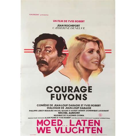 Affiche De Cinéma Belge De Courage Fuyons