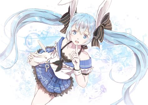 Animal Ears Bunny Bunny Ears Hatsune Miku Sadoxi11 Vocaloid Konachan