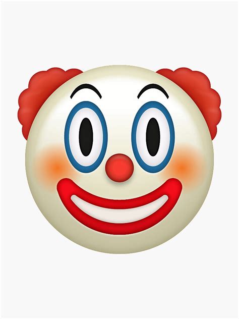 Clown Emoji Sticker For Sale By Allihessel Redbubble