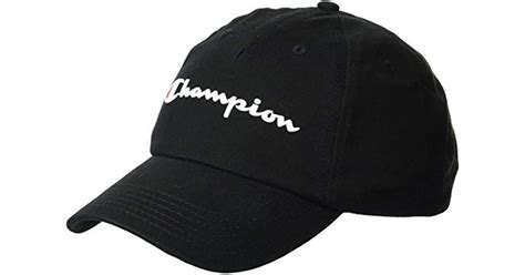 Champion Cotton Ameritage Dad Adjustable Cap In Black For Men Save 27