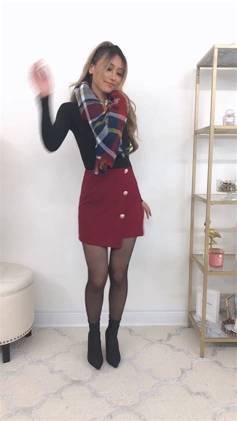 Super Cute Wine Red Button Skirt Video Ropa De Pareja Ropa Ropa