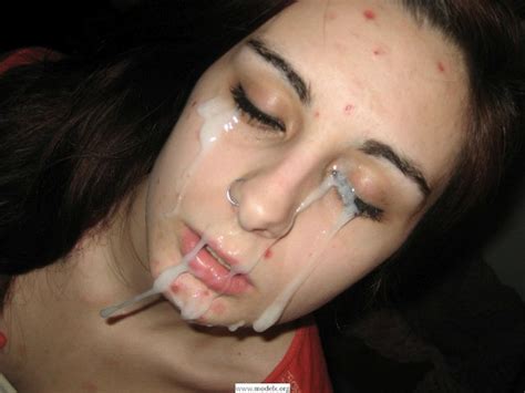 Amateur Brunette With Cum On Her Face Any More Whats Her Name