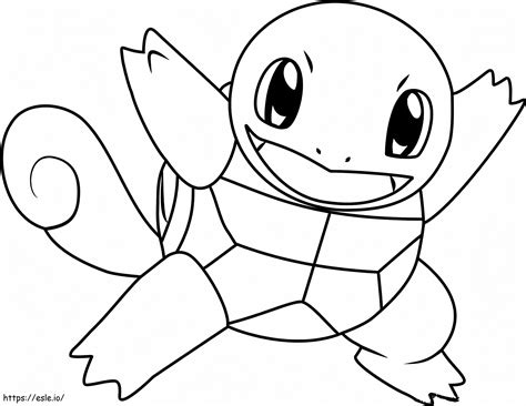 Squirtle 2 Coloring Page