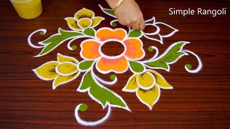 Beautiful Sikku Kolam Rangoli Designs With 11x1 Dotssimple Kambi Kolam