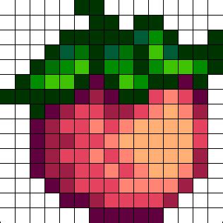 Melon Stardew Valley Perler Bead Pattern Bead Sprites Food Fuse