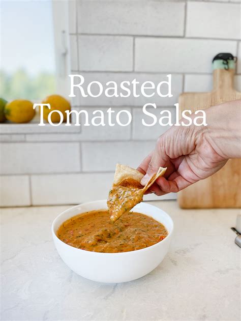 Simple Roasted Tomato Salsa Recipe Fresh Exchange Tomatorecipe