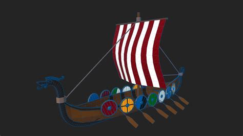 Viking Ship 3d Turbosquid 1563589