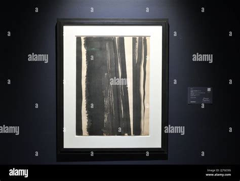 untitled by barnett newman on display at sotheby s as part of the new