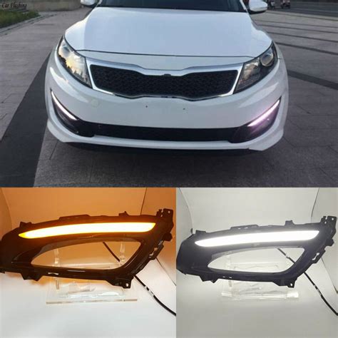 car flashing 1 set car led for kia optima k5 2011 2012 2013 2014 drl daytime running light