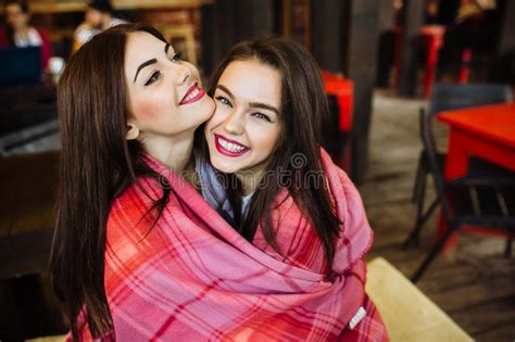 Two Girls In Each Other`s Tender Embraces Stock Image Image Of Girl Love 143776221