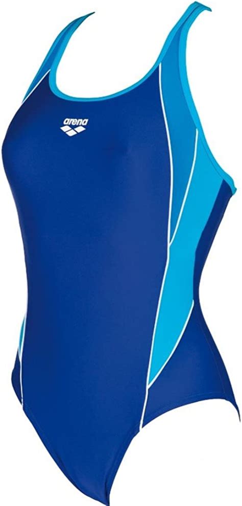 Womens Swimming Costume Womens Blue 40 Uk Clothing