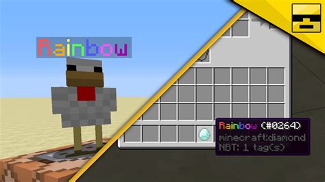 How To Color Mob And Item Names In Vanilla Minecraft Youtube