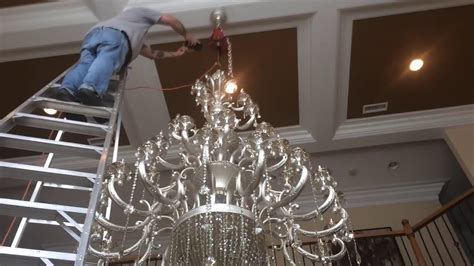 How To Install Heavy Chandelier On High Ceiling Ceiling Light Ideas