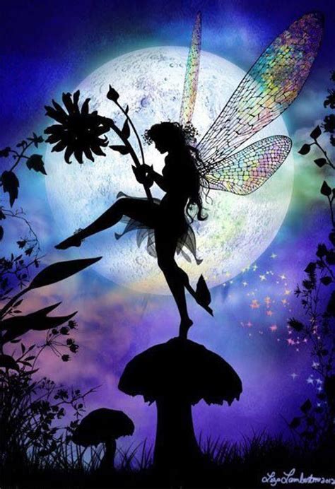 Pin By Desirae Turpin On Faerie Realm Fairy Silhouette Fairy Art