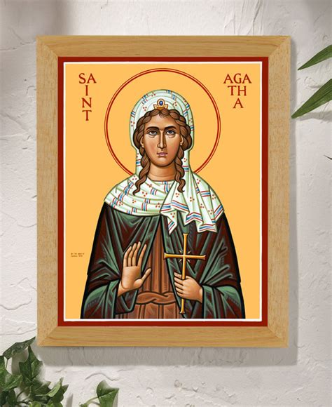 St Agatha Original Icon 14 Tall Original Icons Of Female Saints
