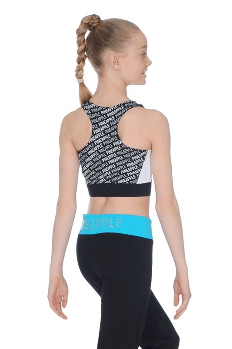 Using only half double crochets, this easy crochet camisole. Pineapple Girls' Crop Top | Dancewear Central