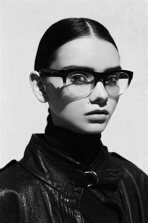 found on four eyes cool glasses girls with glasses black n white images