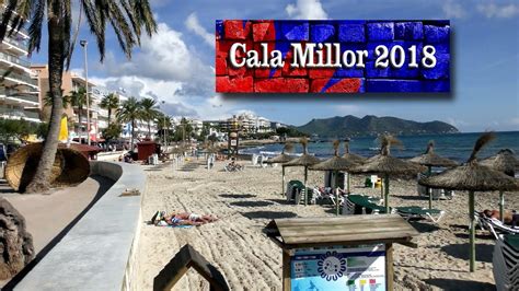 Cala Millor Cala Bona Resort Shopping Centre And Beach Promenade Youtube