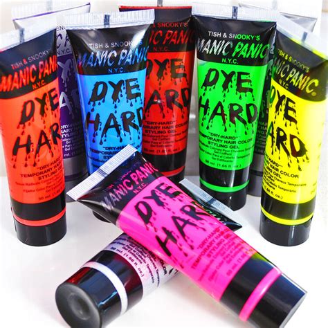 Try a box of natural instincts one shade darker than the color you first applied. Manic Panic Dyehard Styling Hair Gel Temporary Wash Out ...