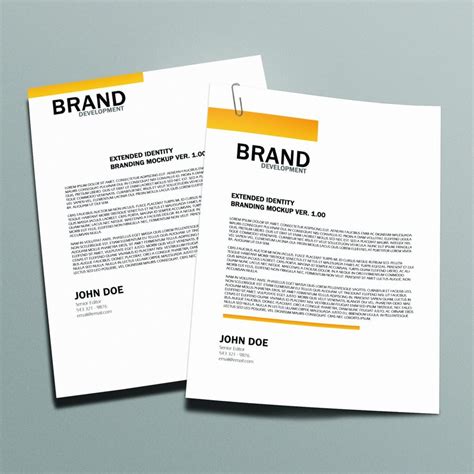 Free for individual and commercial use. 10+ Free PSD Letterhead Mockups | FreeCreatives