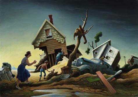Flood Disaster By Thomas Hart Benton Benton Thomas Hart Art Pi