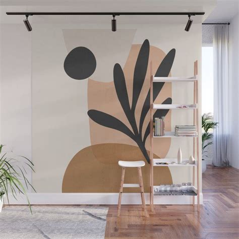 Minimal Abstract Art 11 Wall Mural By Thingdesign Living Room Murals
