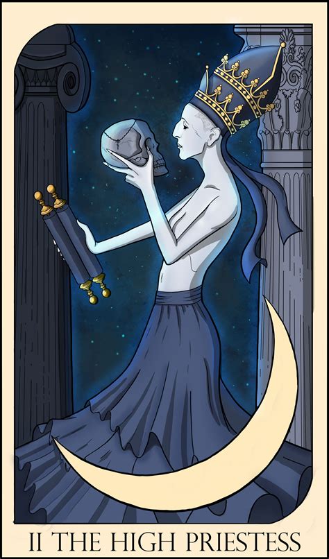 The High Priestess Tarot Card By Maestrobrochis On Deviantart