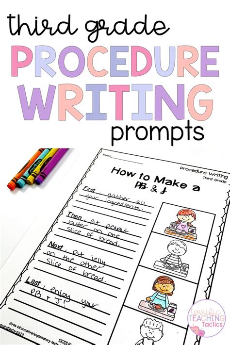 Third Grade How To Writing Prompts And Worksheets Procedure Writing