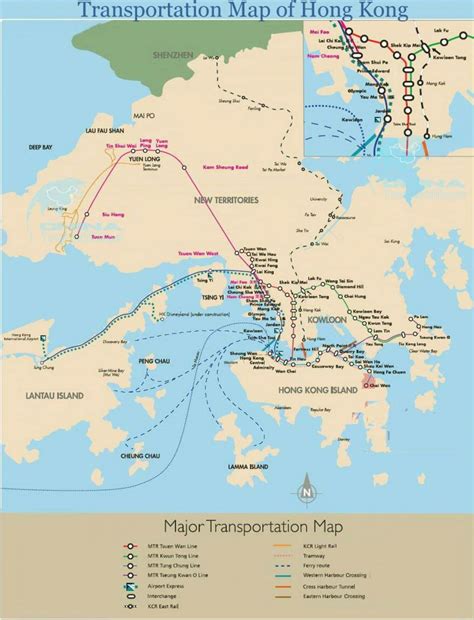 Hong Kong Ferry Map Hong Kong Ferry Routes Map China