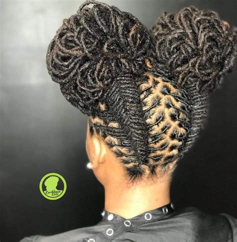 Loc Updo Uniqueness Always Wins ️ ️ ️ Yess Dahling Yesss👏🏽👏🏽 Short