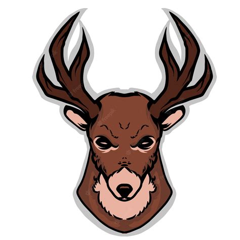 Premium Vector Deer Head Mascot