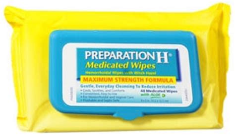 Preparation H Hemorrhoid Relief Wipe Per Box Walmart Com
