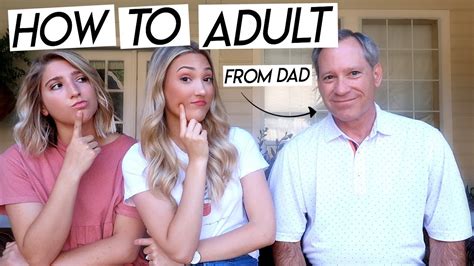 my dad teaches me how to adult post grad finances starting a job and adulting youtube