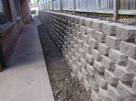 Each panel has been cast from real concrete to ensure a realistic texture. The Better Cinder Block Retaining Wall — Home Inspirations