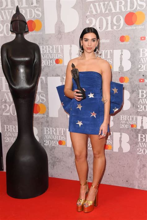 Dua Lipa In The Winners Room During The Brit Awards 2019 Held At The