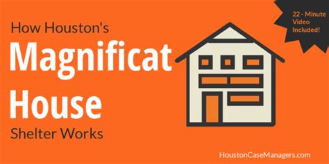 How Houstons Magnificat House Shelter Works Houston Homeless Shelter
