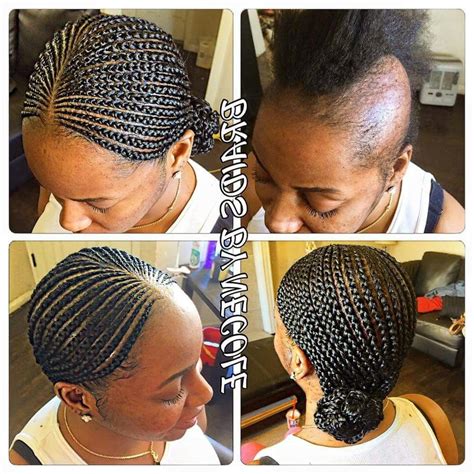 2023 Latest Cornrows Hairstyles For Thin Edges