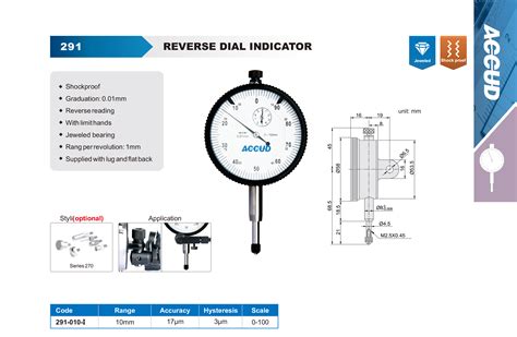 Reverse Dial Indicator Accud