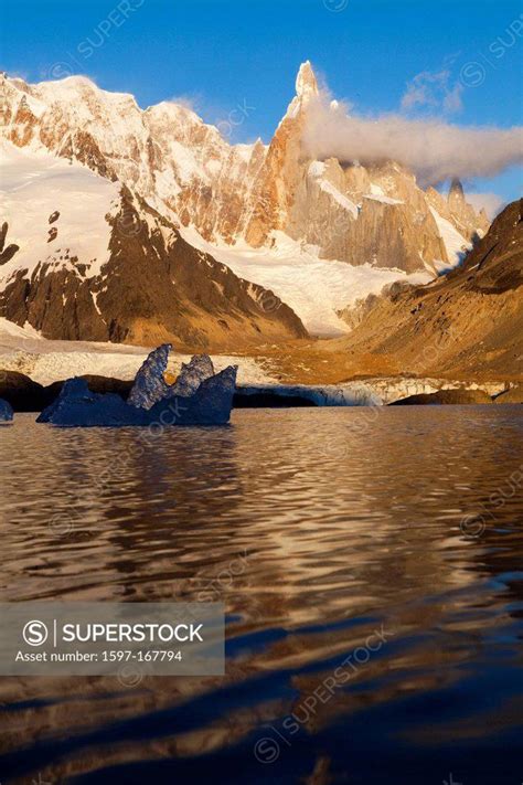 South America Patagonia Argentina Mountain Cerro Torre Cerro Egger