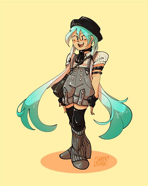 I Wanted To Draw Hatsune Miku In This Outfit Which I Believe Is From