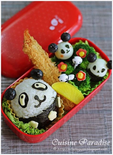Kung Fu Panda Bento Recipe Featured Insing By Cuisine Paradise