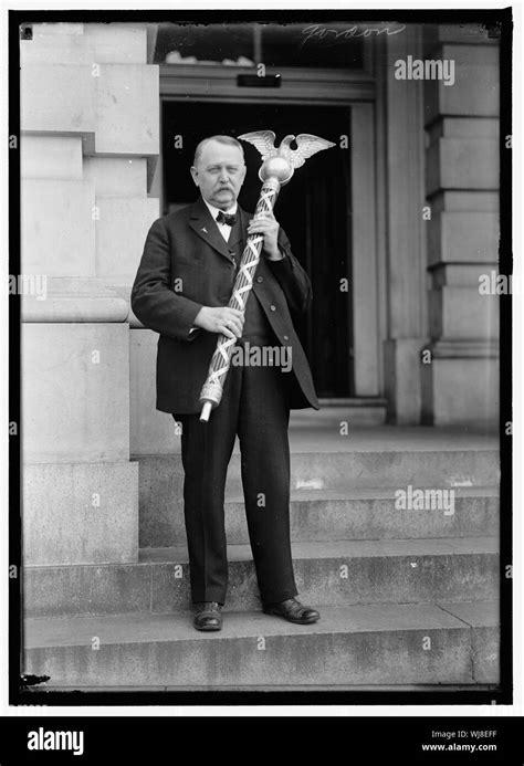 House Of Representatives Sergeant At Arms Gordon With Mace Stock Photo