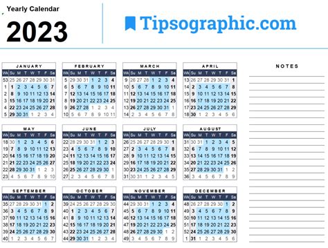 Free Download 2023 Calendar Templates And Images