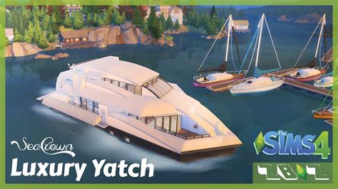 Seacrown Luxury Yacht ⛵️ Sims 4 Speed Build Download Links