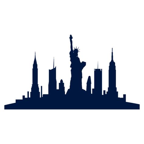 New York City Skyline Transparent Png And Svg Vector File