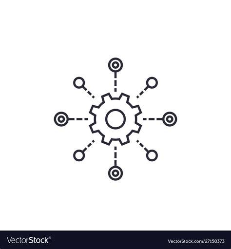Software Testing Automation Line Icon Royalty Free Vector
