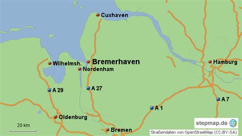 Allein die schier unfassbare groesse laesst sich kaum in worte fassen. Bremerhaven und Umgebung von srosinke - Landkarte für ...