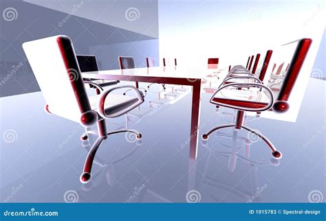 Futuristic Meeting Room 2 Stock Illustration Illustration Of