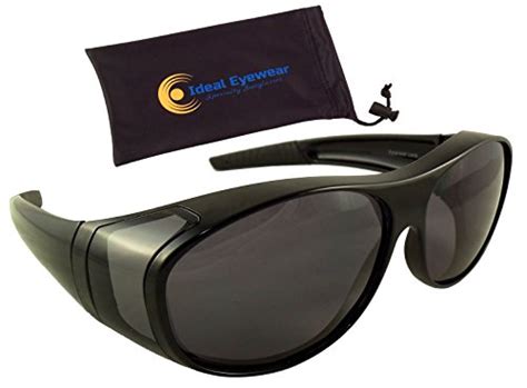 Sun Shield Fit Over Sunglasses With Polarized Lenses By Ideal Eyewear Wear Over Prescription